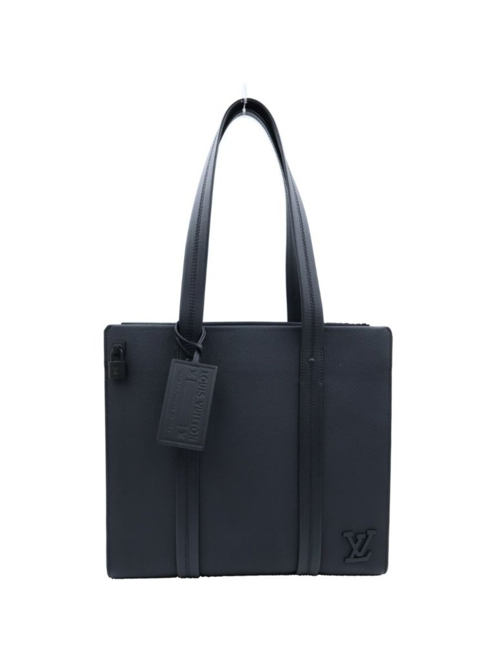 Louis Vuitton LV Aerogram Take Off Tote Calfskin Shoulder Bag Noir Black